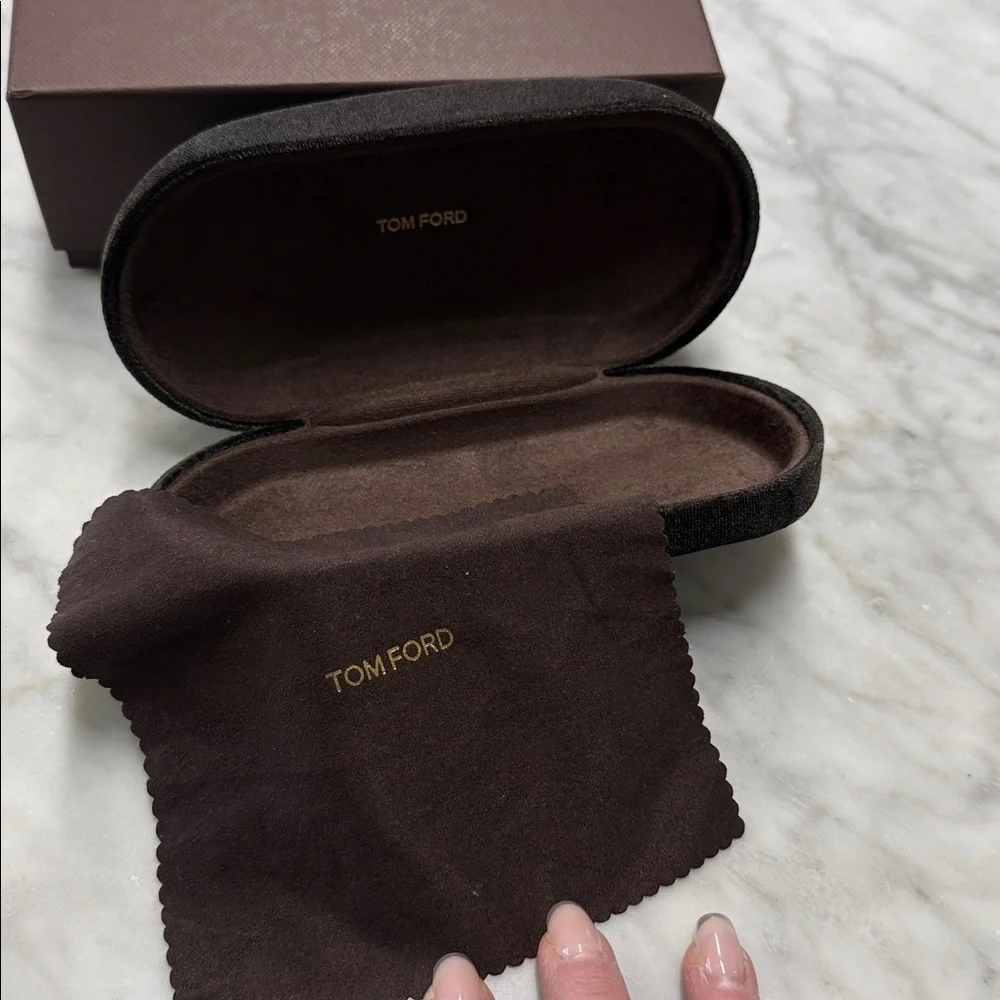 Tom Ford Sunglass Case and Box NO GLASSES, CASE ONLY